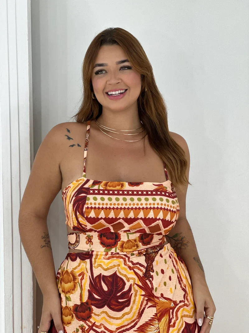Vestido crepe