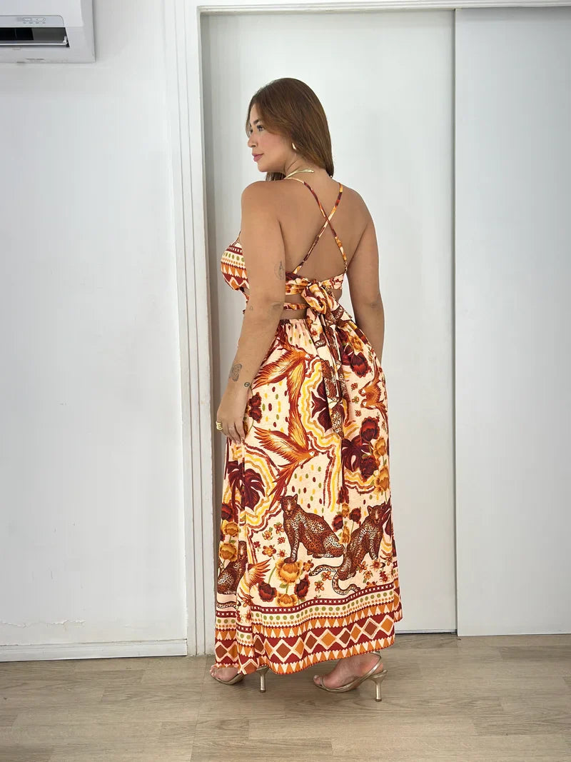 Vestido crepe