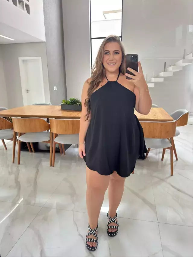 Vestido Macaquinho Plus Size Julieta